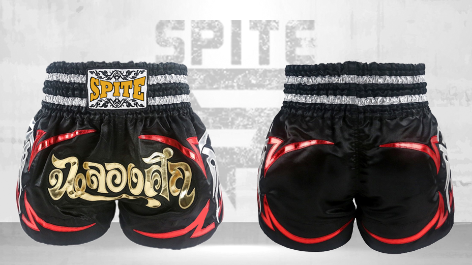 Thai shorts red-01 Muay Thai Shorts - Image 1